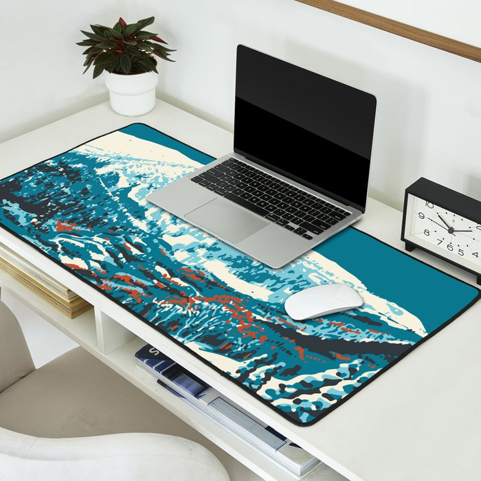 Vintage Mammoth Mountain Ski Poster Desk Mat Gallery Image 2