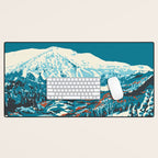 Vintage Mammoth Mountain Ski Poster Desk Mat Gallery Image 1