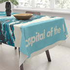 Vintage Mammoth Mountain Ski Poster Tablecloth Gallery Image 3