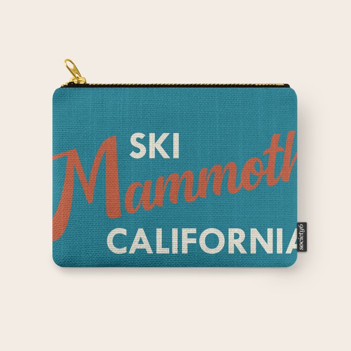 Vintage Mammoth Mountain Ski Poster Carry All Pouch Gallery Image 1