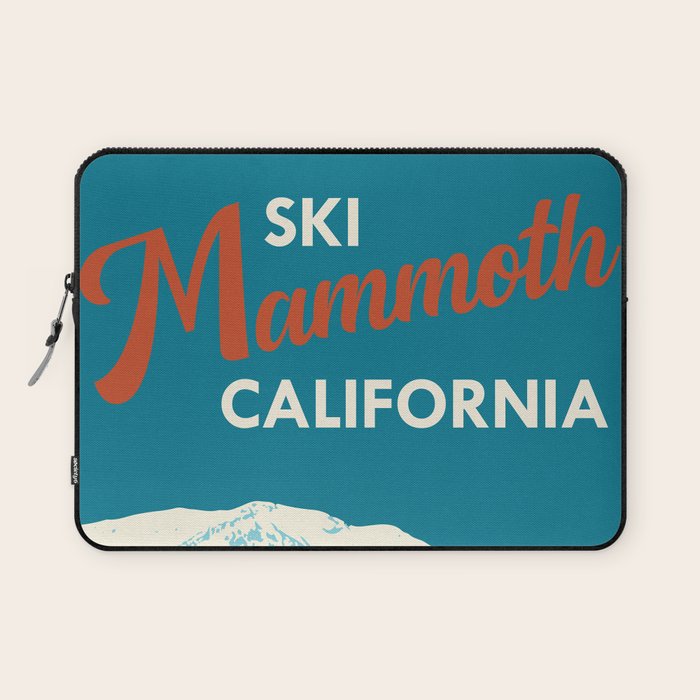 Vintage Mammoth Mountain Ski Poster Laptop Sleeve Gallery Image 1