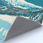 Vintage Mammoth Mountain Ski Poster Rug Gallery Image 4