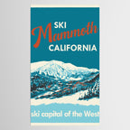Vintage Mammoth Mountain Ski Poster Tablecloth Gallery Image 2