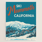 Vintage Mammoth Mountain Ski Poster Jigsaw Puzzle Gallery Image 1