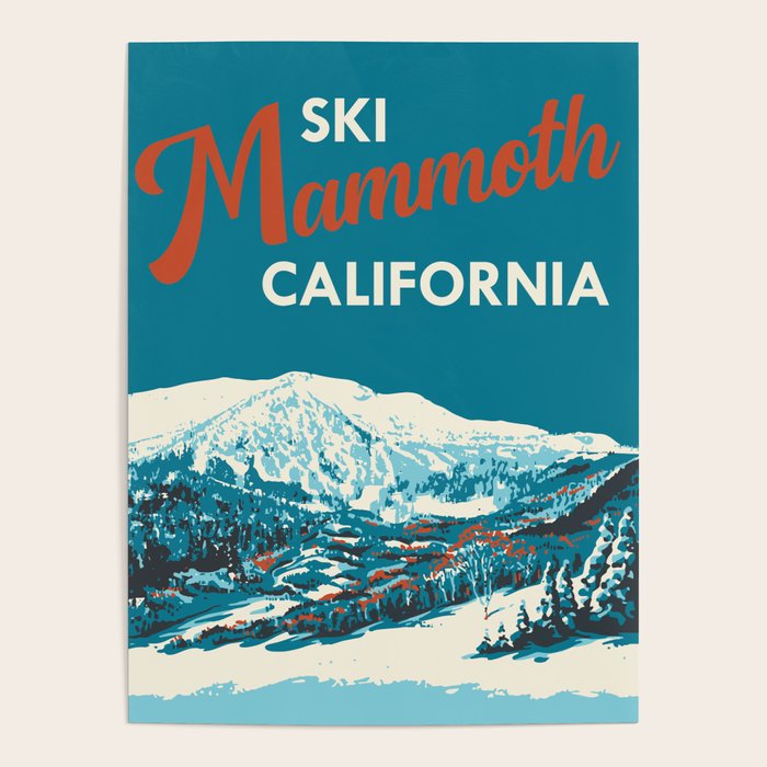 Vintage Mammoth Mountain Ski Poster Poster Gallery Image 4