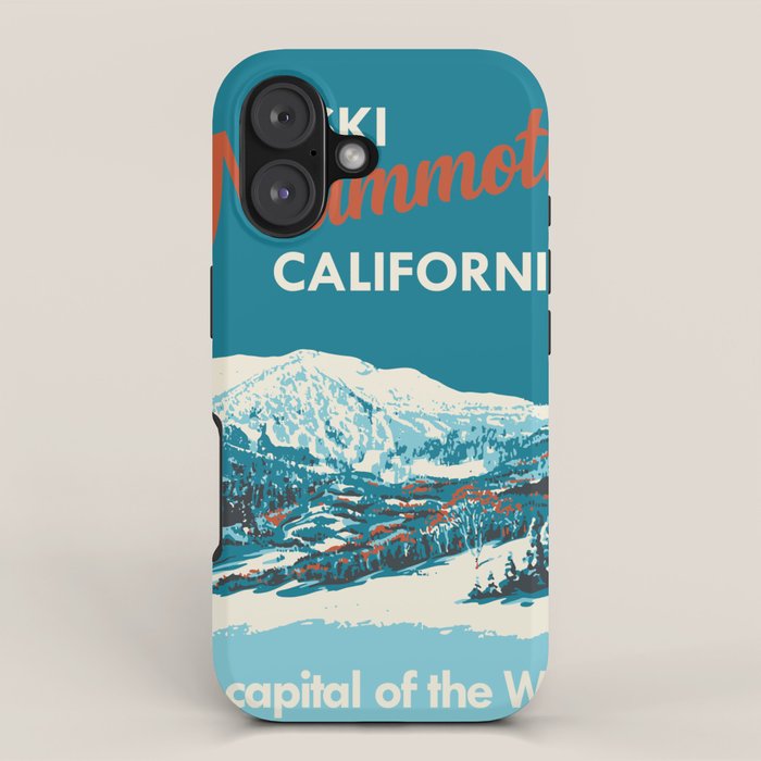 Vintage Mammoth Mountain Ski Poster iPhone Case Gallery Image 1
