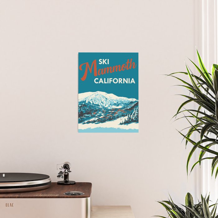 Vintage Mammoth Mountain Ski Poster Poster Gallery Image 2