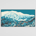 Vintage Mammoth Mountain Ski Poster Desk Mat Gallery Image 3