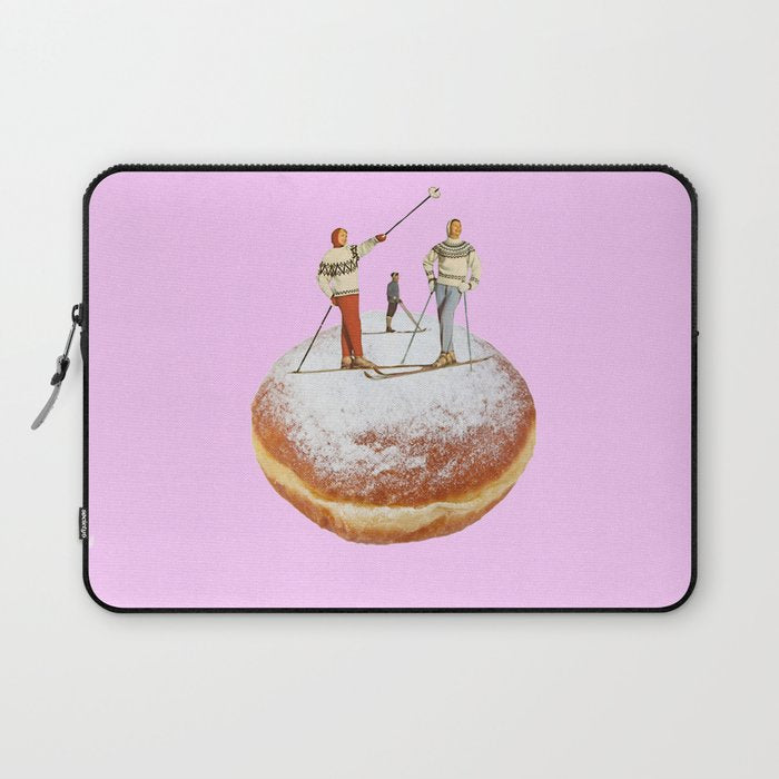 powder days pink Laptop Sleeve Gallery Image 1