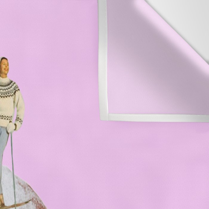 powder days pink Wall Tapestry Gallery Image 3