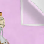 powder days pink Wall Tapestry Gallery Image 3