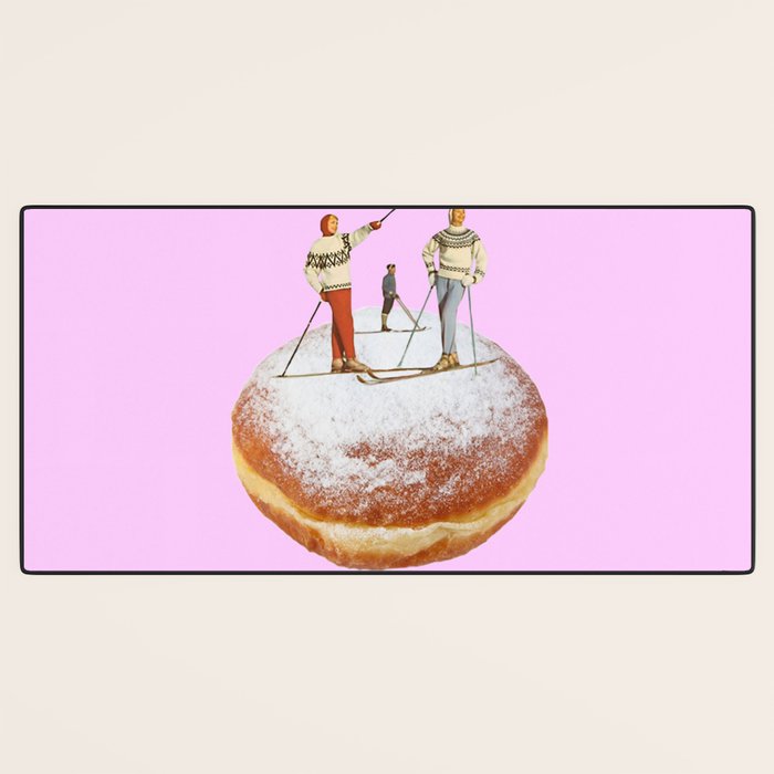 powder days pink Desk Mat Gallery Image 3