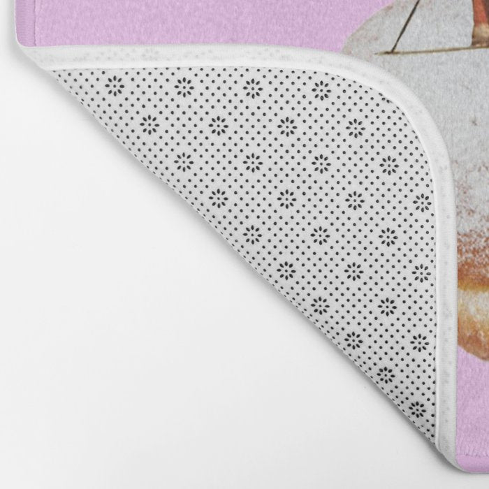 powder days pink Bath Mat Gallery Image 2