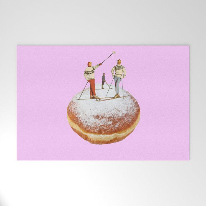 powder days pink Welcome Mat Gallery Image 1