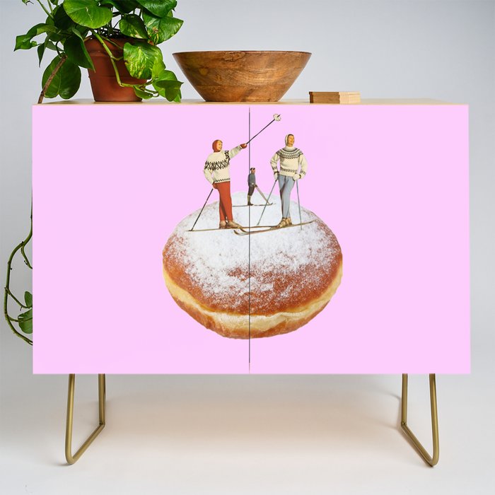 powder days pink Credenza Gallery Image 1