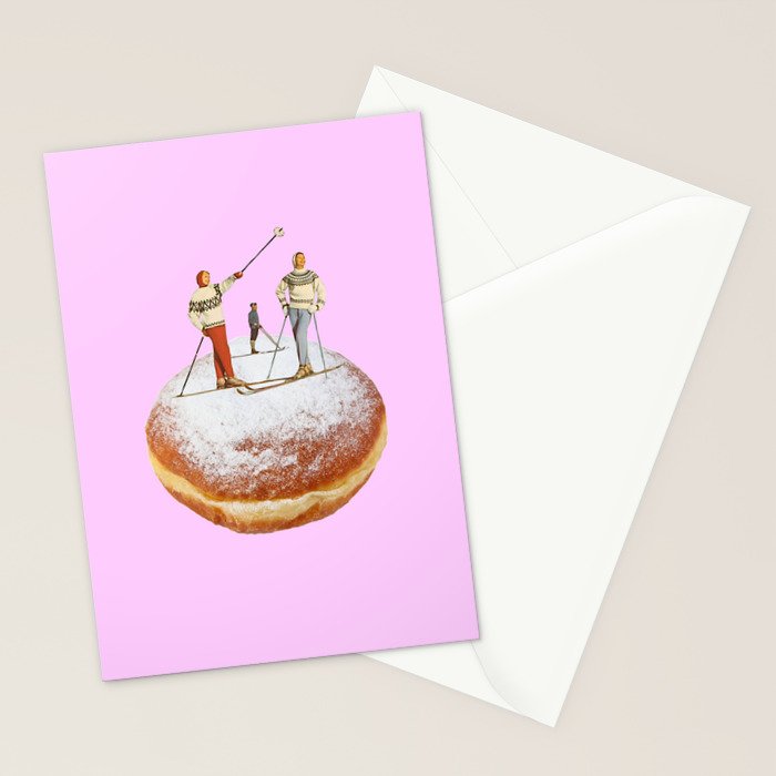 powder days pink Stationery Card Gallery Image 2