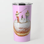 powder days pink Travel Mug Gallery Image 1