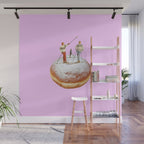 powder days pink Wall Mural Gallery Image 1