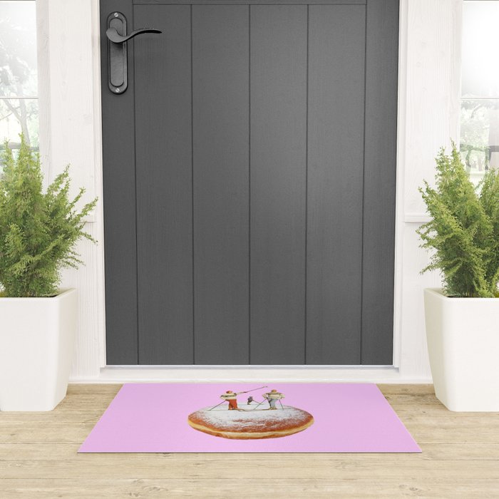 powder days pink Welcome Mat Gallery Image 3