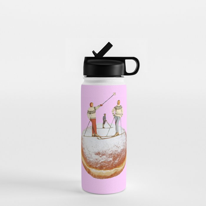 powder days pink Water Bottle Gallery Image 1