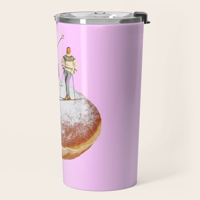powder days pink Travel Mug Gallery Image 2