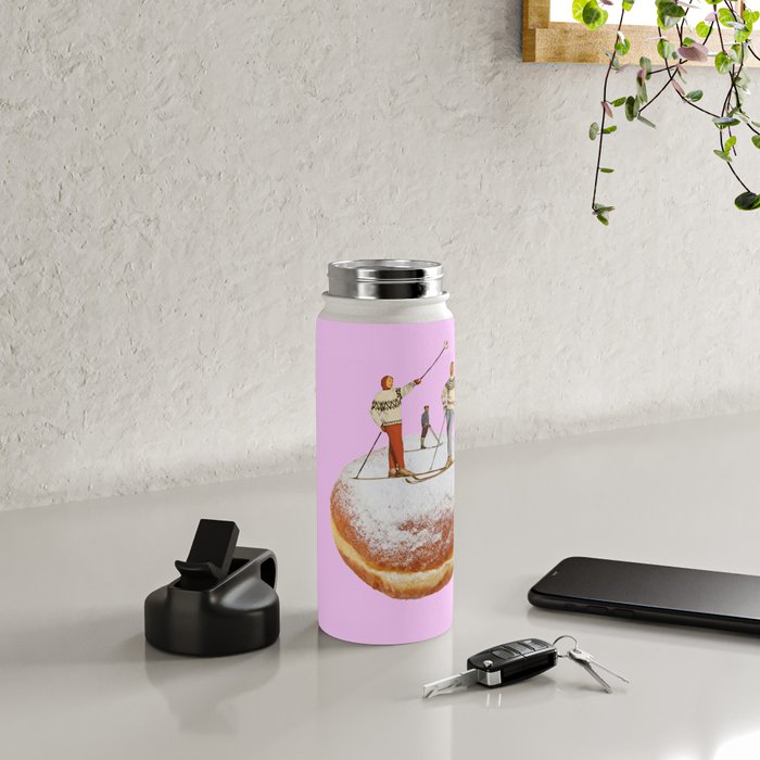 powder days pink Water Bottle Gallery Image 4