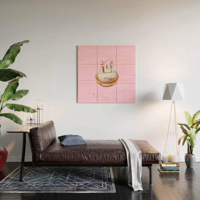 powder days pink Wood Wall Art Gallery Image 2