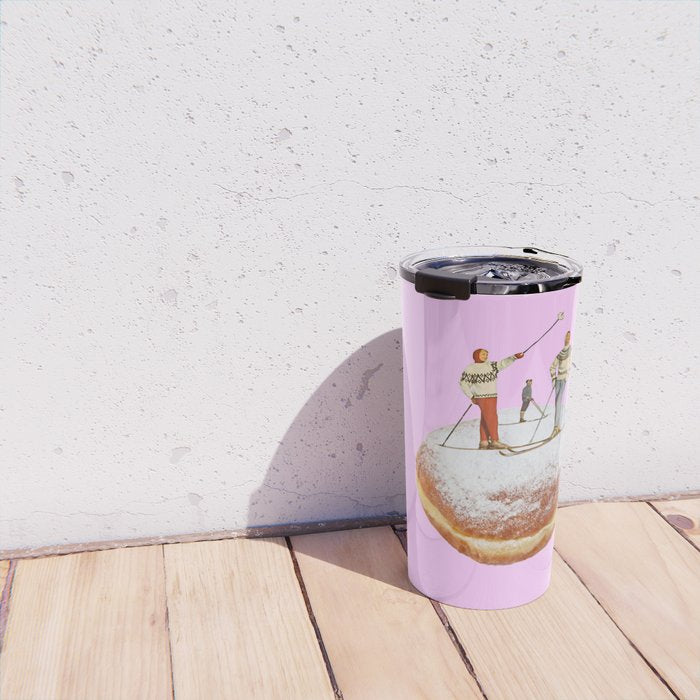 powder days pink Travel Mug Gallery Image 4