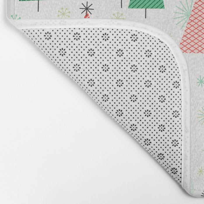 Mid Century Happy Holidays Bath Mat Gallery Image 2