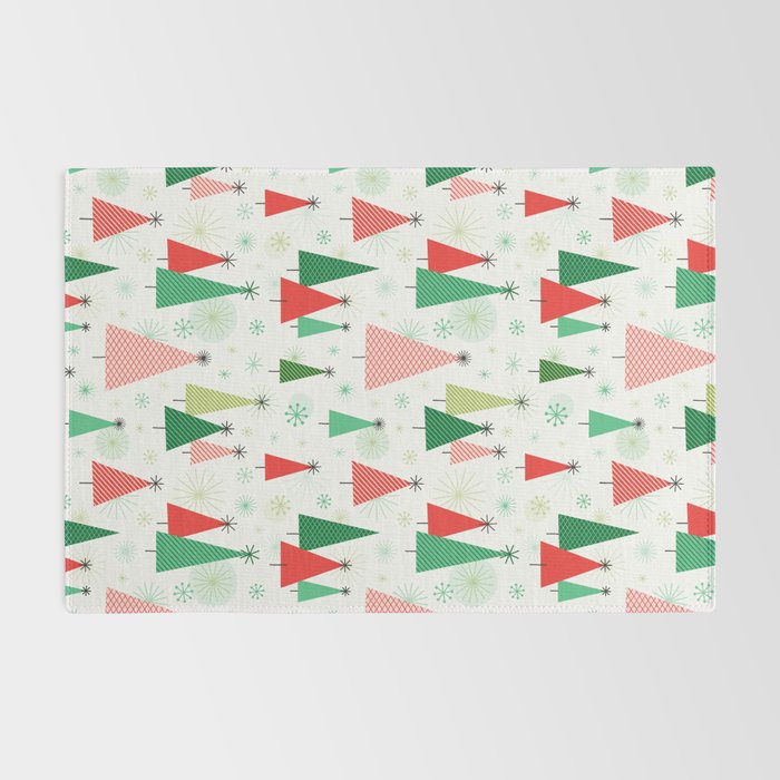 Mid Century Happy Holidays Rug Gallery Image 2
