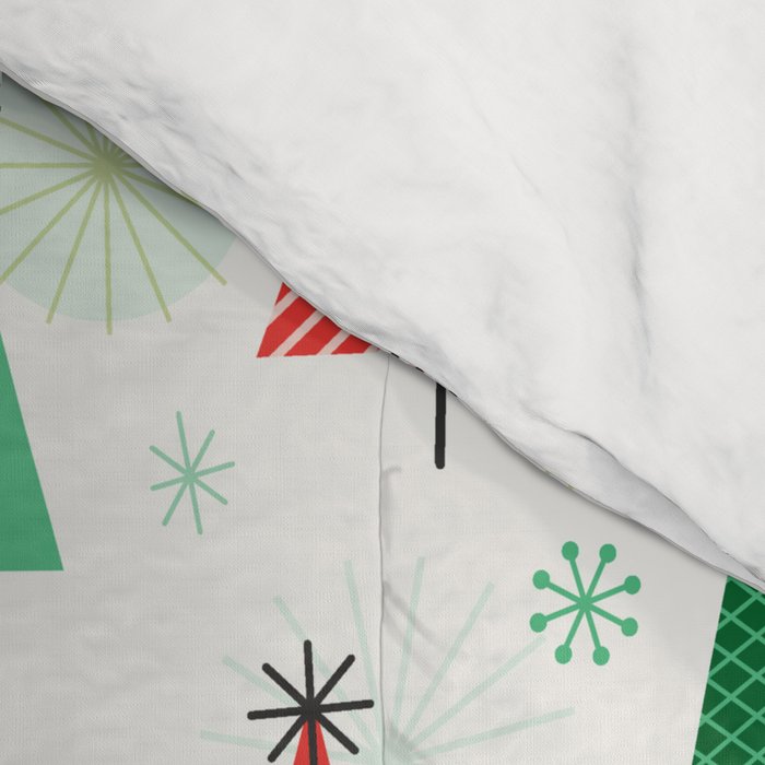 Mid Century Happy Holidays Comforter Gallery Image 4
