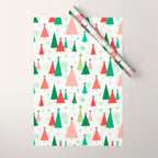 Mid Century Happy Holidays Wrapping Paper Gallery Image 1