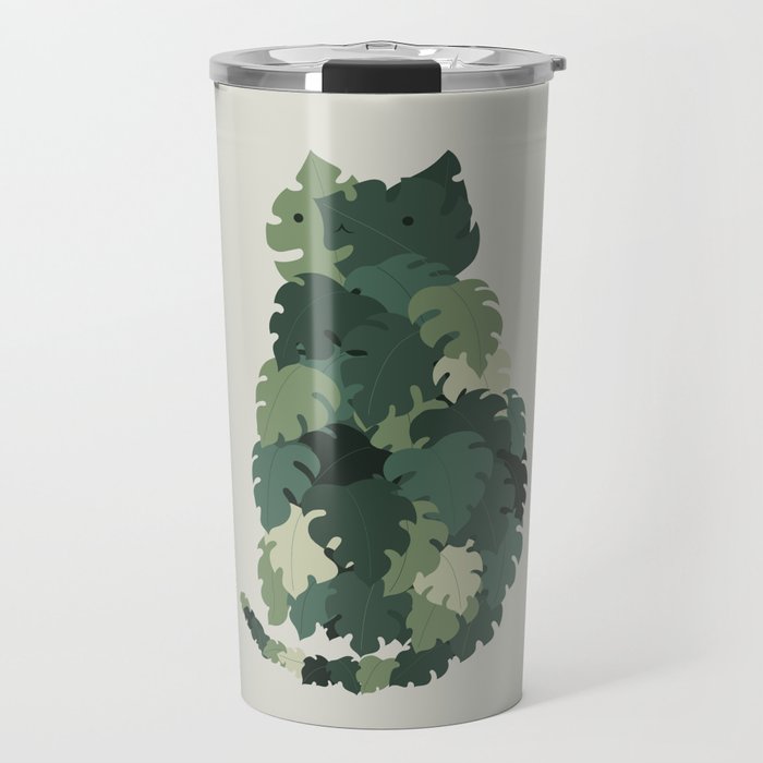 Cat Plants: Meowstera Travel Mug Gallery Image 1