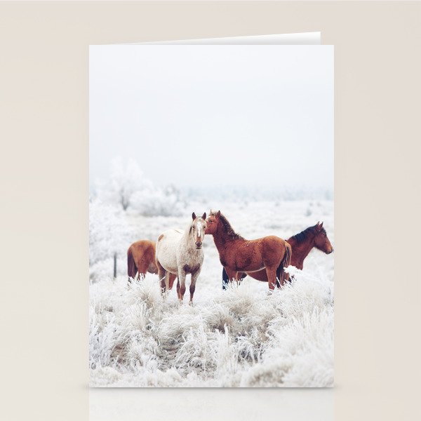 Winter Horseland Stationery Card Gallery Image 1