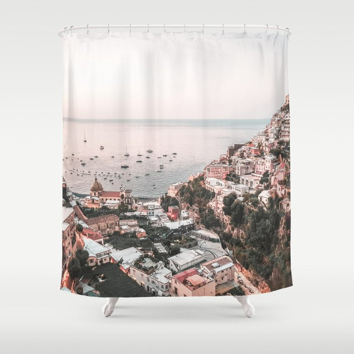 Italy Coast Amalfi Shower Curtain Gallery Image 1