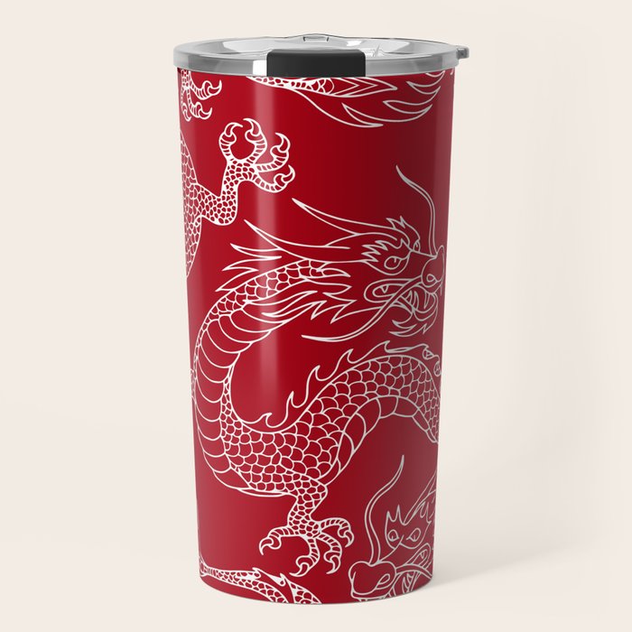 Lunar Year White Dragon Travel Mug Gallery Image 1