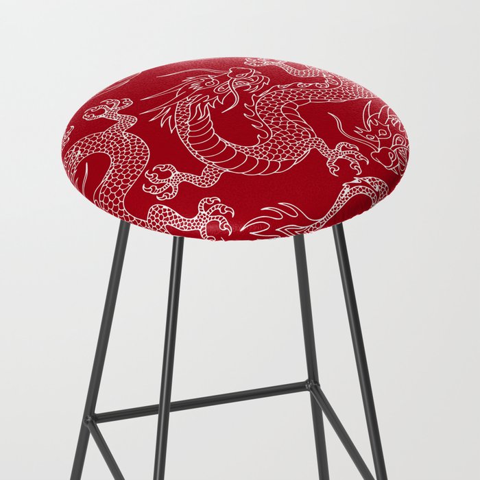 Lunar Year White Dragon Stool Gallery Image 2