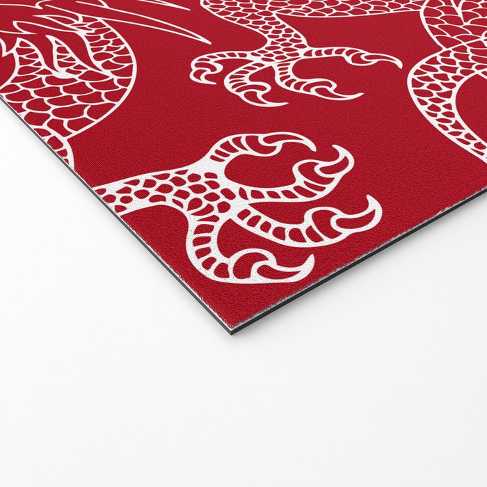 Lunar Year White Dragon Welcome Mat Gallery Image 2