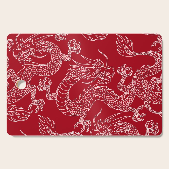 Lunar Year White Dragon Cutting Board Gallery Image 1