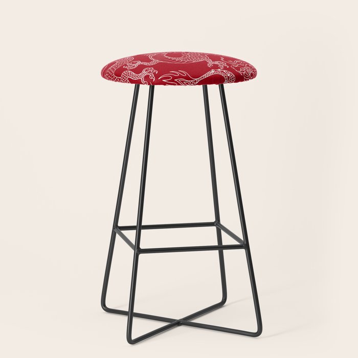 Lunar Year White Dragon Stool Gallery Image 1