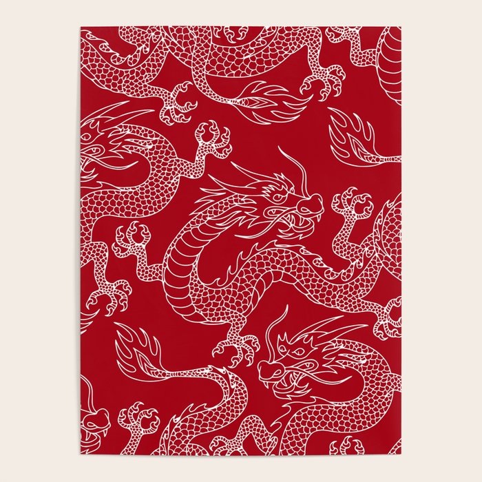 Lunar Year White Dragon Poster Gallery Image 4