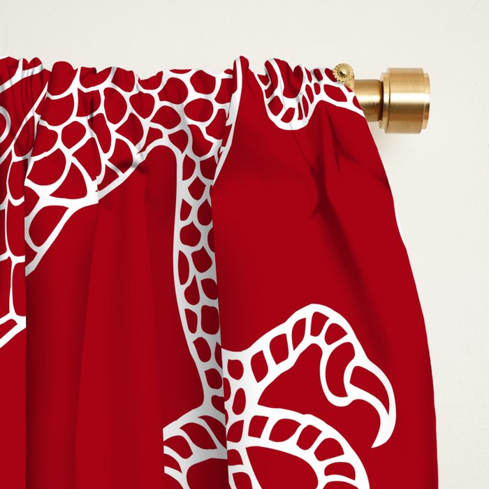 Lunar Year White Dragon Window Curtain Gallery Image 2