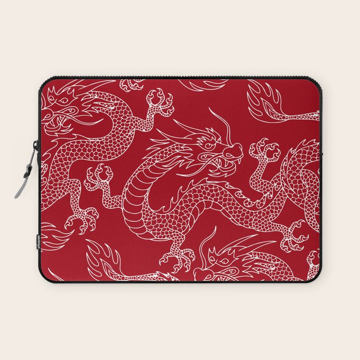 Lunar Year White Dragon Laptop Sleeve Gallery Image 1