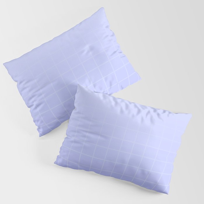 Future Grid Dreamy Ombre Minimal Pattern in Soothing Lavender Pastel Pillow Sham Gallery Image 1