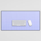 Future Grid Dreamy Ombre Minimal Pattern in Soothing Lavender Pastel Desk Mat Gallery Image 1