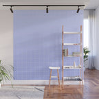 Future Grid Dreamy Ombre Minimal Pattern in Soothing Lavender Pastel Wall Mural Gallery Image 1