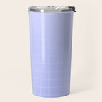 Future Grid Dreamy Ombre Minimal Pattern in Soothing Lavender Pastel Travel Mug Gallery Image 2