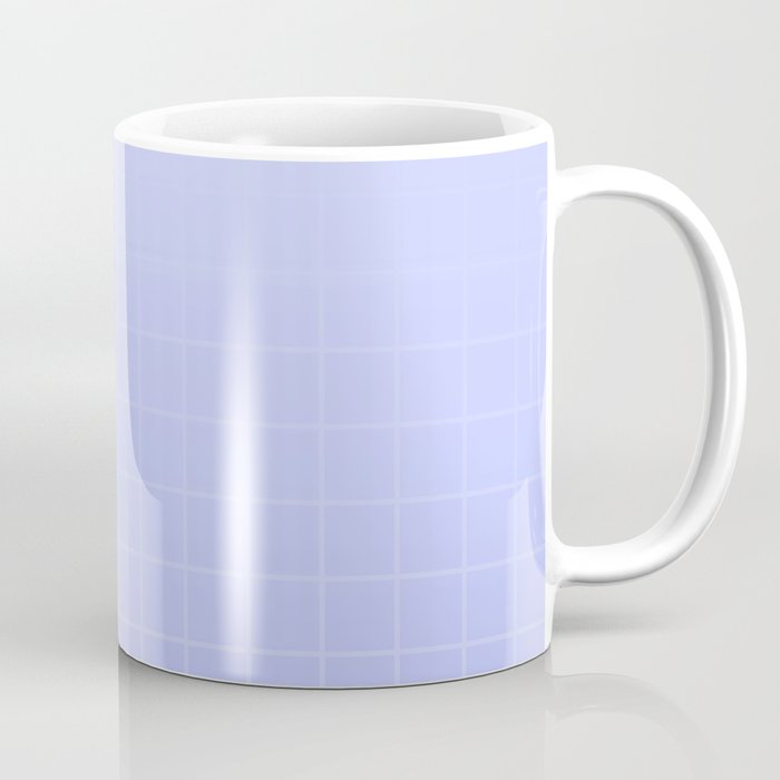 Future Grid Dreamy Ombre Minimal Pattern in Soothing Lavender Pastel Coffee Mug Gallery Image 1