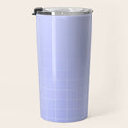 Future Grid Dreamy Ombre Minimal Pattern in Soothing Lavender Pastel Travel Mug Gallery Image 3