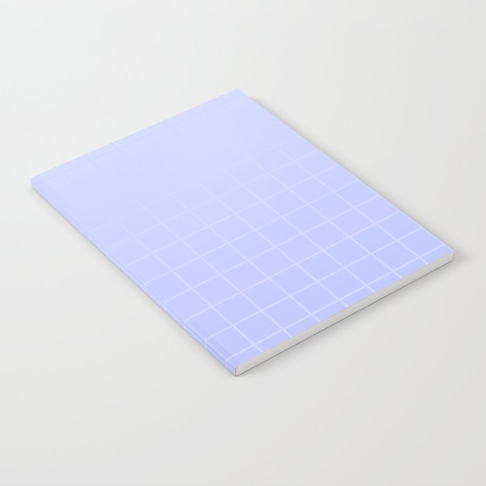 Future Grid Dreamy Ombre Minimal Pattern in Soothing Lavender Pastel Notebook Gallery Image 1